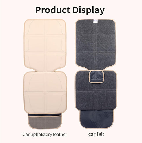 pefirst Car Seat Protector, Extra Thick Car Seat Covers Non-Slip Waterproof Mat Pad Leaving No Imprints Marks for Child