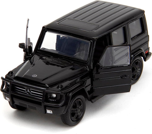 Pink Slips 1:32 W1 Mercedes Benz G Class 4x4 Die-Cast Car, Toys for Kids and Adults in Black