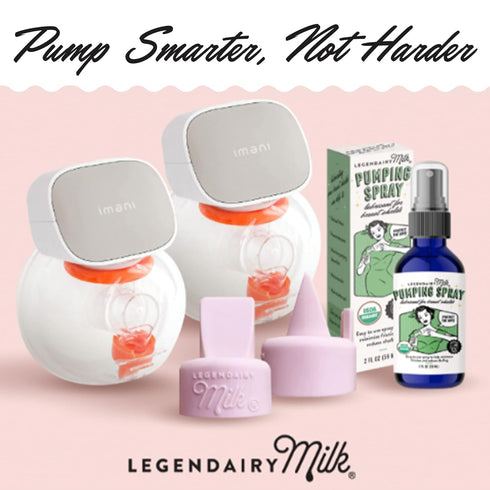 4 oz., Legendairy Milk Pumping Spray Helps Sore Nipples & Clogged Ducts, Organic Lubricant for Breast Shields