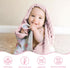 SANDJEST Unicorn Baby Blanket, 30 x 40, Kids Throw Minky Blanket with Double Layer Dotted Backing, Birthday Gift