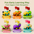 1-3, Set, 18 24 1st 1-2 iPlay, iLearn Press to Go Car Toys for Toddlers Baby Fruit Racing Cars, Infant Play Vehicle