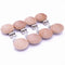 10Pcs 30mm (1.18") Natural Wood Pacifier Holder Round Beech Metal Teether Wooden Beads Suspender Clips DIY Accessories