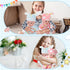 Jerify 10 Pcs Realistic Soft Twin Baby Dolls Toy Set - Includes 2 Pcs 12 Inch Dolls, Feeding Set, Pacifiers, Diapers,
