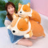 SNOWOLF Shiba Inu Plush Pillow, 47.2inch Soft Plush Toy, Cute Corgi Akita Comfort Cushion for Kids