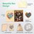500 (17.4"*17.1") Ruikiyart Wooden Puzzles for Adults, Pieces Succulent Heart Wood Jigsaw Puzzle, Plant Unique Shaped