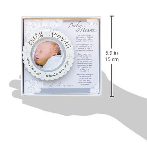 The Grandparent Gift Baby Heaven Infant Loss or Miscarriage Gift, Mini Photo Frame or Hanging Ornament with Sentiment