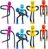 8 PCS Suction Cup Robot Toy - Shape Changing Telescopic Pop Tubes, Autism Sensory Toy for Kids, Funny Bendable Fidget