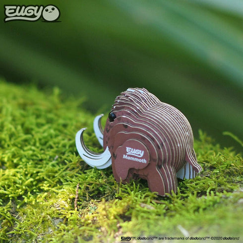 Eugy Mammoth 3D Puzzle, 22 Piece Eco-Friendly Educational Toy for Boys, Girls & Kids Ages 6+