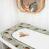 American Football Sport Changing Pad Cover for Baby Boys, Green Diaper Change Table Sheet, Soft Fitted Mat 32"/34" x 16"