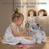 3 4 5 6+ OR OR TU Walking Toy Cat with Remote Control Leash, Plush Cat Electronic Interactive Toys for Kids, Shake