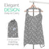 San Francisco Baby Nursing Cover - Breathable 360° Nursing Cover for Breastfeeding, Luxury Gray