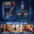 CGGSNDF 300 6-14 Rocket Launcher for Kids, Feet Flight Altitude Rechargeable LED Spinner Rocket with Remote Control