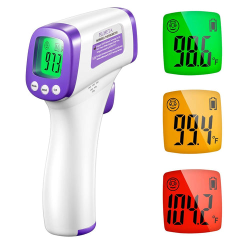 HUHETA Infrared Thermometer for Adults, Non-Contact Forehead Thermometer with Fever Alarm and Memory Function