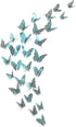 Cheerland Butterfly Wall Decor, 3D Teal Room Stickers, Removable Turquoise Butterflies Decals for Girl Bedroom