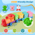 Cieex 1 2 3 Counting 10 10 Toddler Toys Farm Animal Train for Years Old, Matching Sorting Montessori Learning Toy