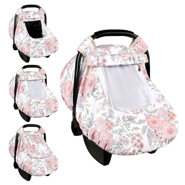 Car Seat Cover Baby, HNHUAMING Infant Car Seat Covers Canopy for Baby