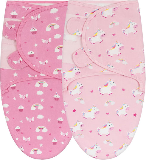 Yukkidds Baby Swaddle Blanket 0-3 Months 100% Cotton Newborn Swaddles Bag Adjustable Sleeping