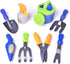Set Liberty Imports Pull Along Garden Wagon and Gardening Tools Toy Play for Toddlers, Kids with Outdoor Tools, Plant