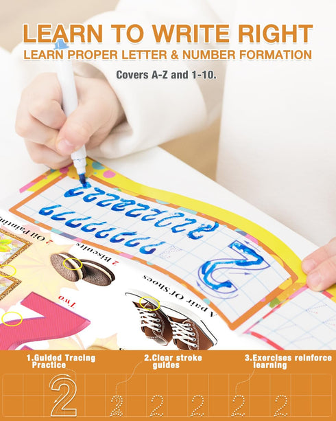 3-5,Preschool 3 4 5 6 Toy,600+ English Interactive Sound Book for Kid,Alphabet & Number Talking Book for Toddlers Age