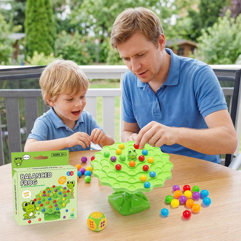 Yeopopshop 2-Player Interactive Balance Game, Balanced Tree Board Game with Colorful Beads, Balance Tree Learning