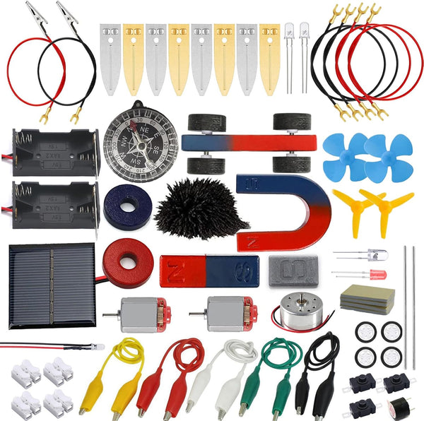 STEM Science Kit, Magnets Learning, Basic Circuit Learning, Green Alternative Energy Lab Kits for Kids