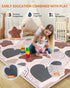 ZUVVIA 74x50 1 inch Playpen Mat Foam Thick, Thicker & Waterproof Baby Playpen Mat for Floor Playing, One-Piece Crawling