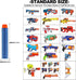 Nerf N Strike Blaster Compatible Dart Bullets, 100 Blue Bullets for All Elite 2.0 Series Blasters