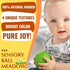 caaocho Pure Natural Rubber Sensory Ball, 3" Meadow Baby Toy for Sensory Play, BPA Free