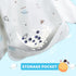 Little Dimsum Mess-Proof Baby Bibs - Long Sleeve Waterproof Feeding Art Smock, Pack of 2 Colors