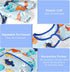 Accmor 4-Pack Waterproof Long Sleeve Bibs for Toddlers - Ideal for Mess-Free Feeding