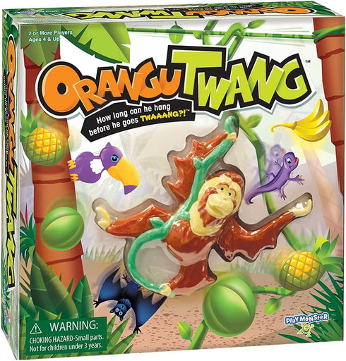 Kids Game Orangutwang - How Long Can He Hang Before He Goes Twaaang?!