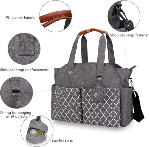 Ywmsfl Mummy Trendy Messenger Bag Diaper Bags Large Capacity Maternal Mother Baby Nursing Handbag Portable Nappy