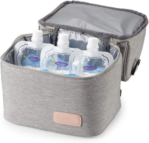 Freezer/Mommy Backpack/Portable Meichoon Breast Milk Baby Bottle Cooler Bag/Waterproof Baby Milk Bag Travel Thermal