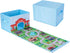 SAM AND MABEL Collapsible Fabric Storage Organizer and Play Mat - Foldable Playmat and Stackable Bin Basket with Handle