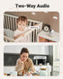 MUBVIEW 5G WiFi Indoor Security Camera, Pet Camera with Phone App, 2K Night Vision, Auto Tracking, 2-Way Audio, Local &