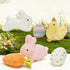 6 Pack Set MaoGoLan Plush Pillow Easter Stuffed Animals Bulk with Rabbit Shaped Throw Pillows Easter Egg Plush for Kids