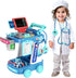 Doctor Kit for Kids - Pretend Doctor Playset with Cart and Stethoscope for Toddlers