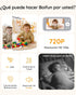 BOIFUN 2026 720P 4'' 2-Way Sensor,3X Reminder,11H Baby Monitor with Camera and Audio, No WiFi, True-Colour Screen