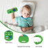 Hooku 2-Pack 0-6 6-12 Silicone Teethers for Babies & Months, Sensory Chew Toys & Remote Control Toys for Infants