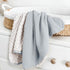 2Pack 30"x40"(NavyBlue) lulumoon Baby Blankets for Newborn Unisex: Thermal Minky Dotted Backing - Muslin Receiving