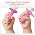 2 Pcs Toddler Utensils Set, Stainless Steel Forks and Spoons for Safe Flatware with Round Handle, BPA Free (Pink)