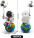Set 14+ (1368 Finger Rock Astronaut Mini Bricks Miniature Building Micro Building Kits for Adults Teens Space Toys