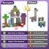100pcs, 4-8, 3+ Magnetic Blocks, Magnetic Building Blocks Magnetic Blocks for Kids Ages Magnetic Cubes STEM Sensory