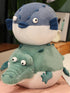 17.7'' Alligator Stuffed Animal, Funny Plush Toy, Chubby Crocodile Body Pillow, Unique Fat Crocodile for Kids Birthday