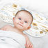 YETTASBIN Butterfly Leaves Muslin Baby Burp Cloth, Super Soft Absorbent Cotton Burp Rag Baby Bibs Feeding Cloth