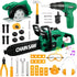 Vextronic Kids Tool Set 36 PCS with Electric Toy Chainsaw Drill Circular