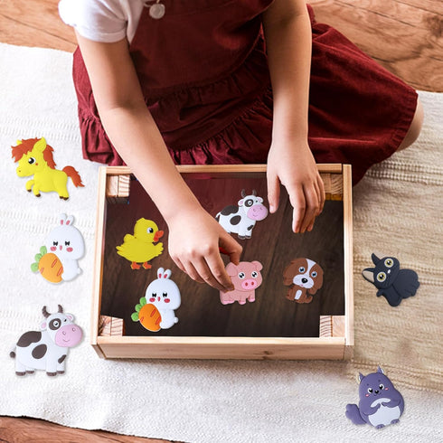 Refrigerator Magnets for Kids, Cute Farm Animals Fridge Magnets for Toddlers, Educational Gift