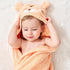FUBANRAY 4-Pack 50'' 32'' 4 Count Toddler Animal Print Microfiber Hooded Baby Bath Towels, Soft Absorbent, x Large