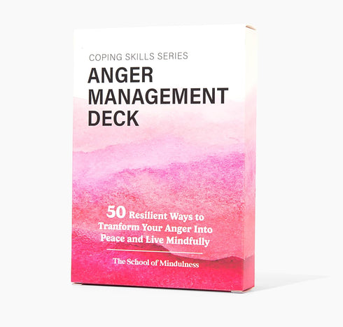 The School of Mindfulness - Coping Skills Series Deck for Depression, Anxiety, Anger Management & Triggers