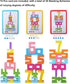 JYJ Wooden Stacking Building Blocks for Kids 3+, Number Game Balance Competition Toy